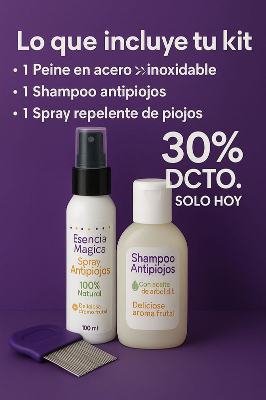 KIT ANTI-PIOJOS ESENCIA MAGICA-ULTIMOS 10 KITS DISPONIBLES