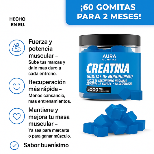 AURA GUMIES- GOMITAS DE CREATINA